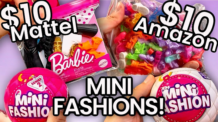 Which is better? Amazon v. Mattel Shoes! + Mini Fashion bags! Barbie Doll Accessories!