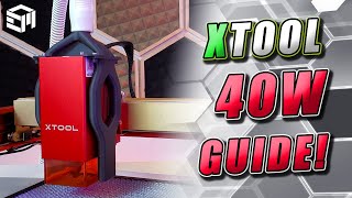 XTOOL D1 Pro 40W Laser Module Upgrade Guide, Installation, Creative Space and Fume Extraction