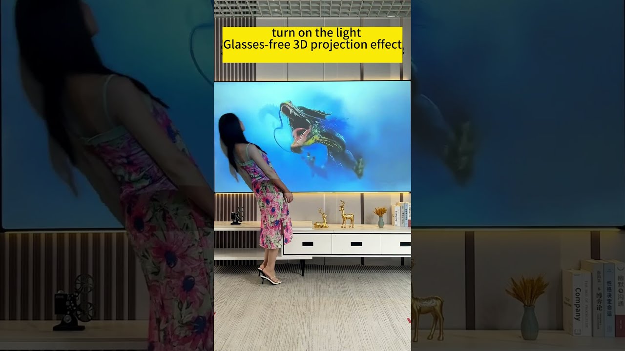 3D Naked Eye Foldable Projector