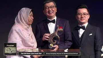 PIPDA 2018 Property Awards : LBS Bina Group Berhad - Top 10 Developer