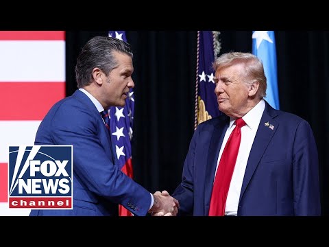 Trump addresses top military leaders at Quantico