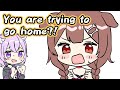 Korone doesn't want to let Okayu go home【Animated Hololive/Eng sub】【Inugami Korone/Nekomata Okayu】