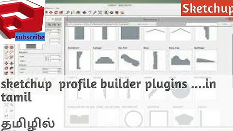 sketchup profile builder installation  Tamil video tutorial