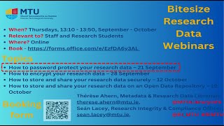 How to password protect your research data