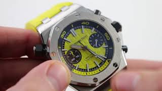Audemars Piguet Royal Oak Offshore Diver Chronograph Yellow 26703ST.OO.A051CA.01 Watch Review
