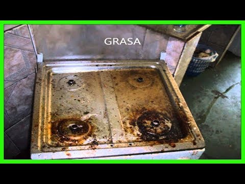 Video: Cómo lavar rápidamente una estufa de gas de la grasa en casa