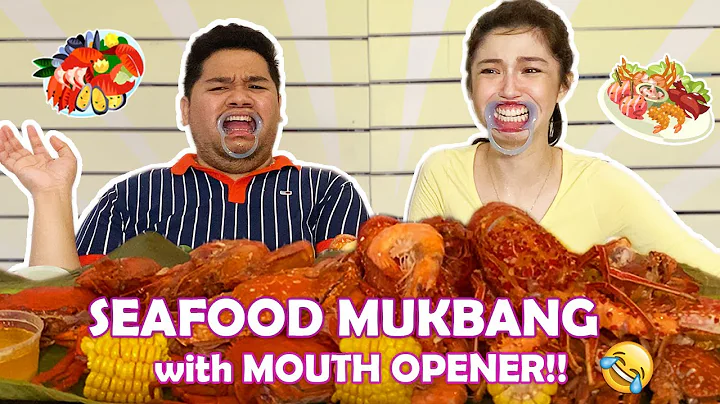 MUKBANG WITH MOUTH OPENER with Lloyd Cadena (TOO M...