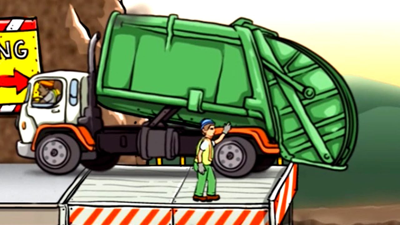 เกมส์ รถ บรรทุก รถ  2022 Update  เกมส์ รถขยะ รถบรรทุกขยะ ทำภารกิจ - Garbage Truck วีดีโอสำหรับเด็ก