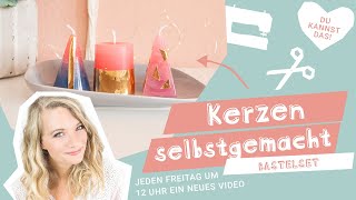 Kerzen gießen mit Bastelset //stoffe.de