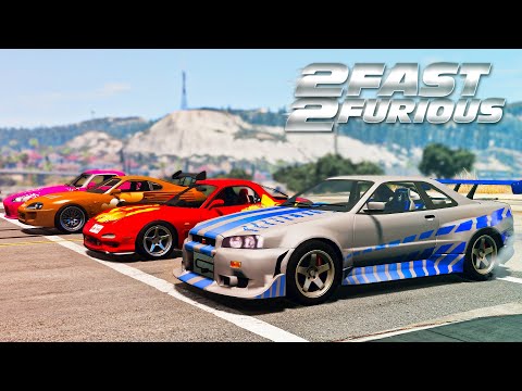 2 FAST 2 FURIOUS First Race / Movie Remake - BeamNG.drive