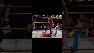 She stomped her face right into the ground? womenswrestling shorts