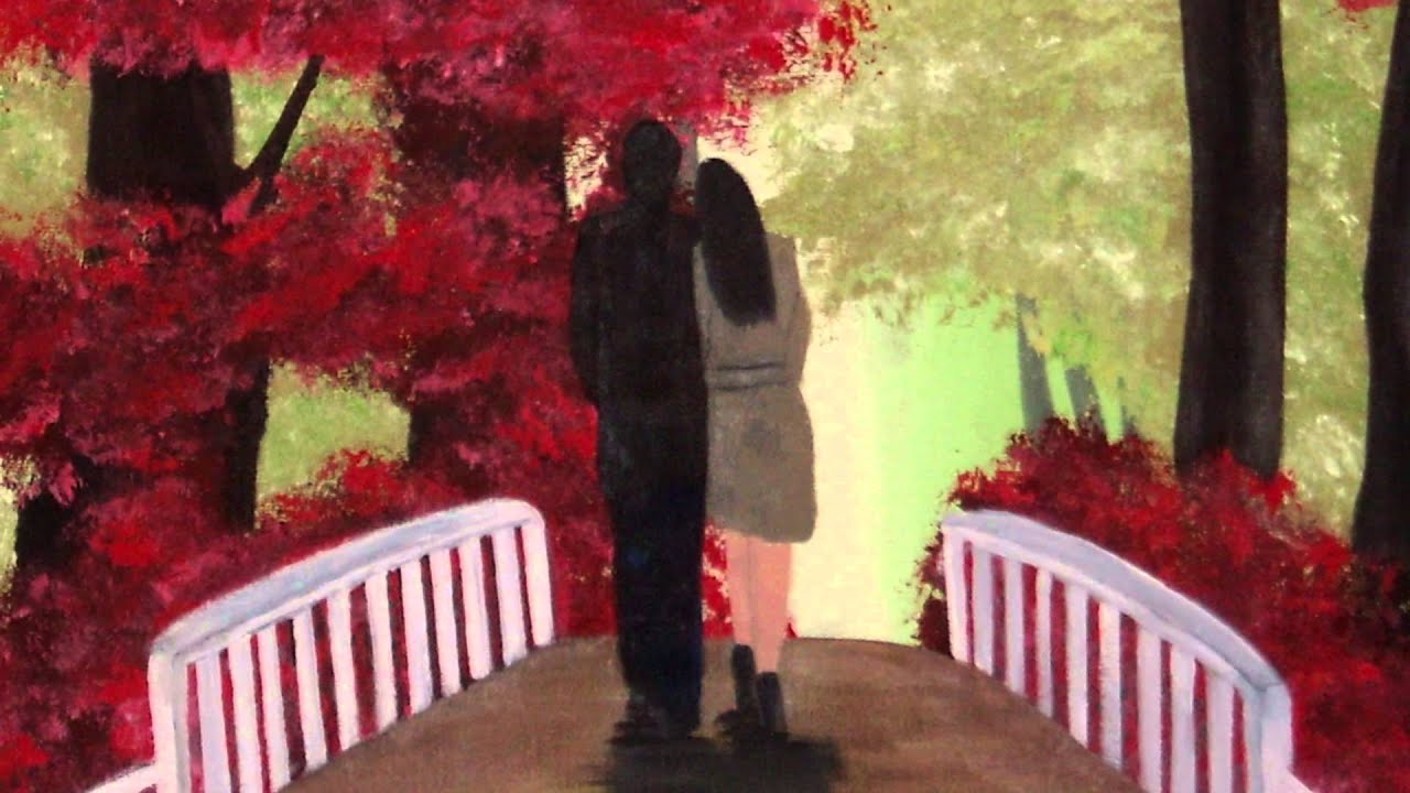 Dipinti Su Tela Tema D Amore Paintings On Canvas Love Theme Youtube