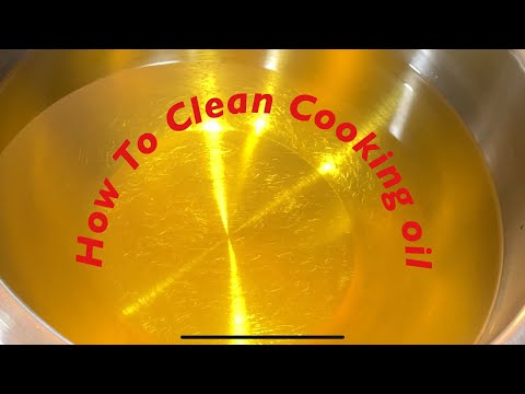 How to clean cooking oil