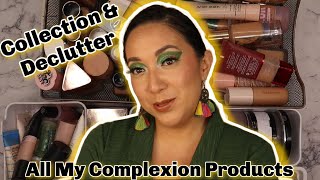 Complexion Collection & Declutter 2024| Foundations, Powders, & Concealers