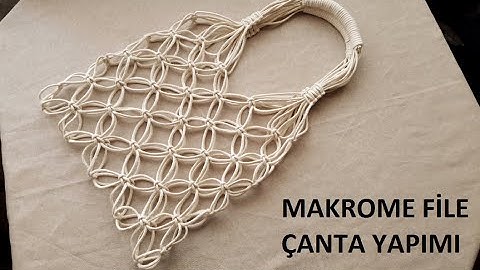 MAKROME FİLE ÇANTA YAPIMI / MACRAME NET BAG