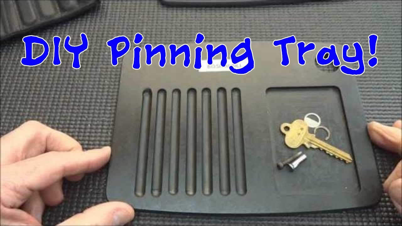 First attempt at making a pinning tray on my new DIY mini Dremel