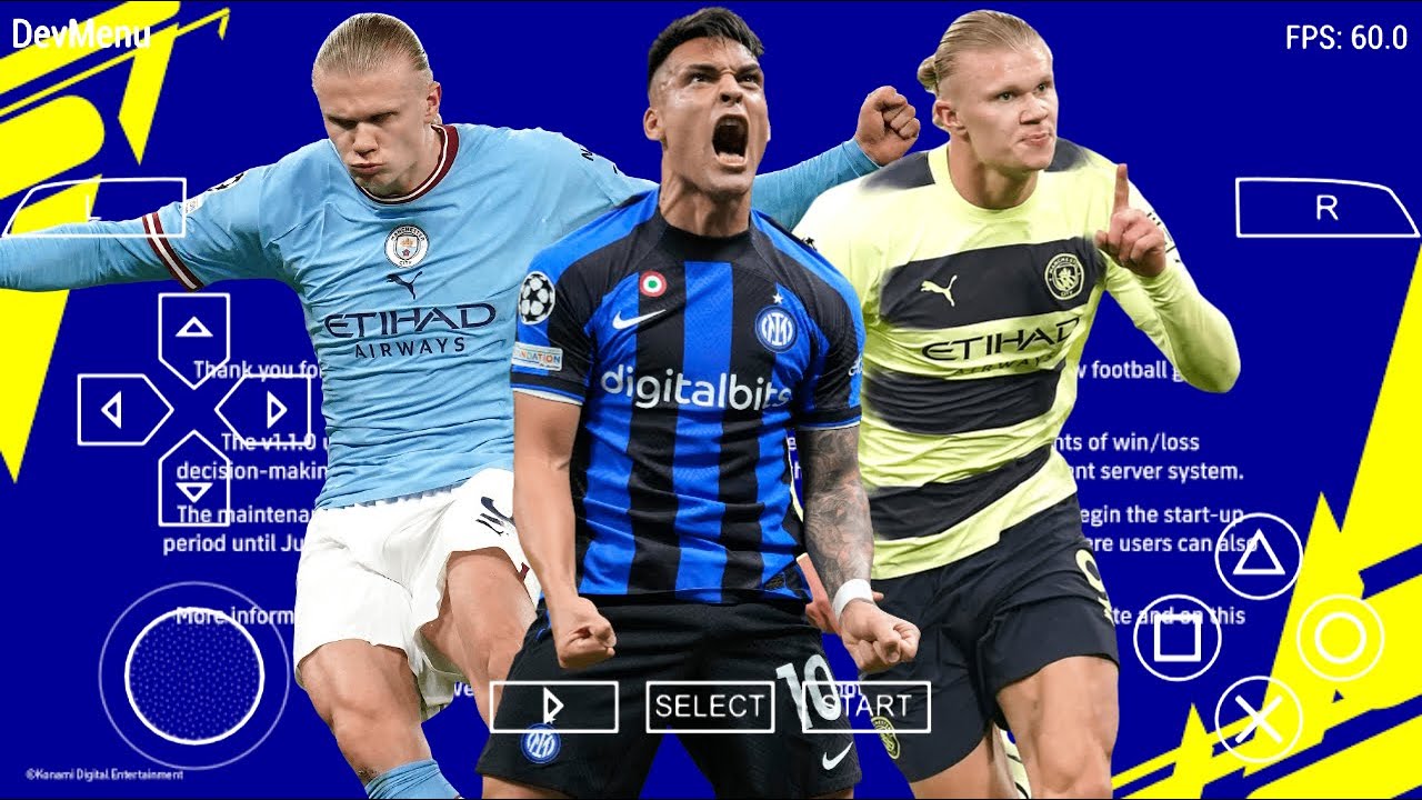 DOWNLOAD eFOOTBALL PES 2023 PPSSPP BEST GRAPHICS NEW KITS & LATEST