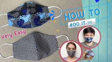 (Very Easy & Popular) 2 in 1 Fabric Face Mask Sewing Tutorial How to make face mask at Home #diymask