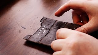 HOW I MADE AN ALLIGATOR FLAP WALLET BY HAND!