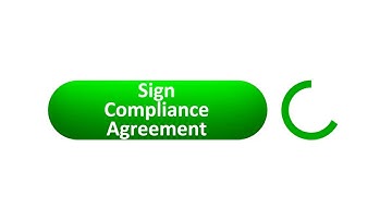 Sign Compliance Agreement Computer Mouse Clicking Animation on white background