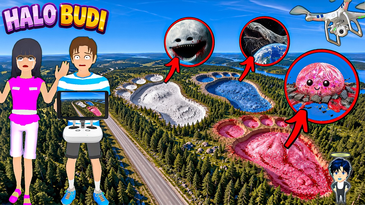 Yuta Mio Panik! Drone Menangkap DUMPLING SQUISHY BERDARAH RAKSASA Mengerikan Di Kota Sakura😱
