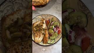 High protein meals for fat loss, Branzini Fish, Asian Cucumber Salad #highprotein #fatloss