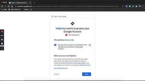 Helpwise Google Calendar integration