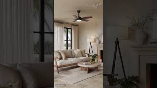 Ventilador de techo con luz para dormitorio fresco y silencioso #instalacionventiladordetecho
