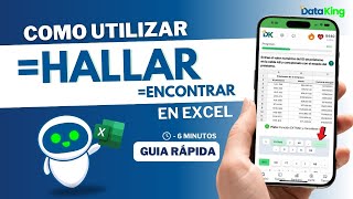 FUNCIONES HALLAR y ENCONTRAR en Excel: Guía Rápida (6 min) | DataKing