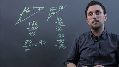 How to Find the Two Missing Angles in an Isosceles Triangle : Math & Geometry Tips