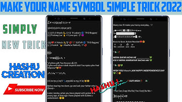 How to make your name facebook symbols | how to make inviled emoji name fb acceptable symbols