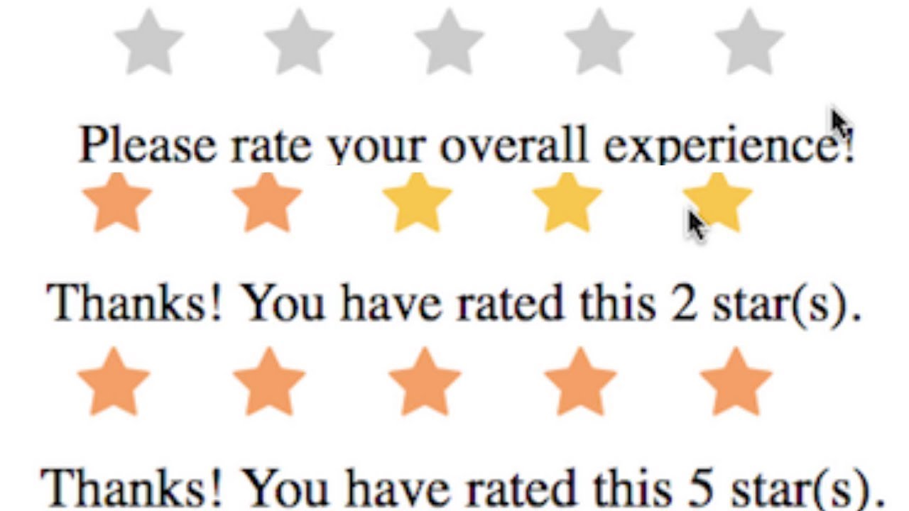 Jquery Rating System