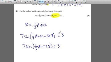 C3 June 2014 q9iib  - A2 Maths - Trigonometry