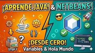 How to PROGRAM in JAVA from SCRATCH with NetBeans (Hello World and Variables)