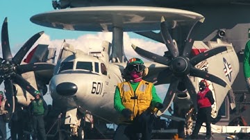 Flight Operations in the Mediterranean Sea Aboard USS Harry S. Truman at Sea - Neptune Strike 2022
