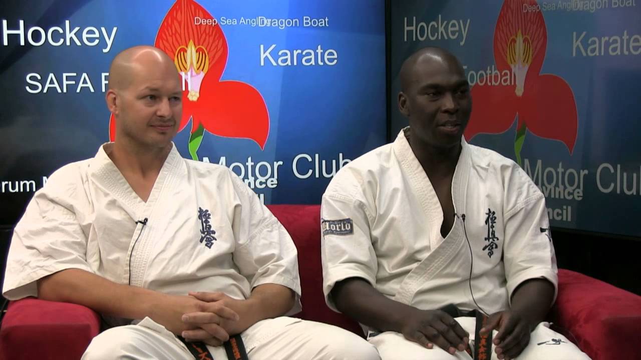 Kyokushin Karate, Shihan Jason Dawes, Sempai Xolani Gumede ready for