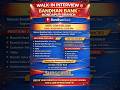 Bandhan Bank Walk-In Interview 2026 | 30 Vacancies in Hyderabad | Branch &amp; Sales Roles Hiring #jobs
