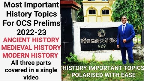 History Most Important Topics For OPSC OAS/OCS Prelims 2022-23| Suraj Nayak S| #OCS #OAS #CSE #OPSC