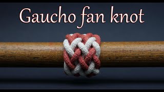 Gaucho fan knot- on a 5L4B turk's head knot