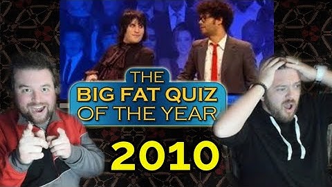 Americans React To "The Big Fat Quiz Of The Year 2010"