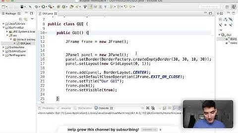 Java GUI Tutorial - Make a GUI in 13 Minutes #99