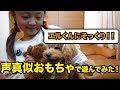 エルくんが二匹?!声真似してくれるおもちゃと話して遊んでみた!