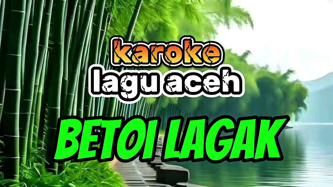 Karoke lagu Aceh betoi lagak#liriklagukaroke#karokesongs 
