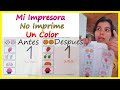 MI IMPRESORA IMPRIME ROSADO  / No imprime correctamente los colores