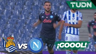 ¡QUÉ GOLAZO! Politano abre el marcador | R. Sociedad 0-1 Napoli | Europa League 2020/21 - J2 | TUDN