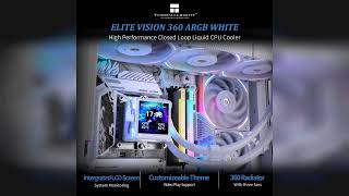 Overview: Thermalright Elite Vision 360 ARGB White CPU AIO Cooler,IPS LCD Screen with 320 * 320 ... screenshot 5