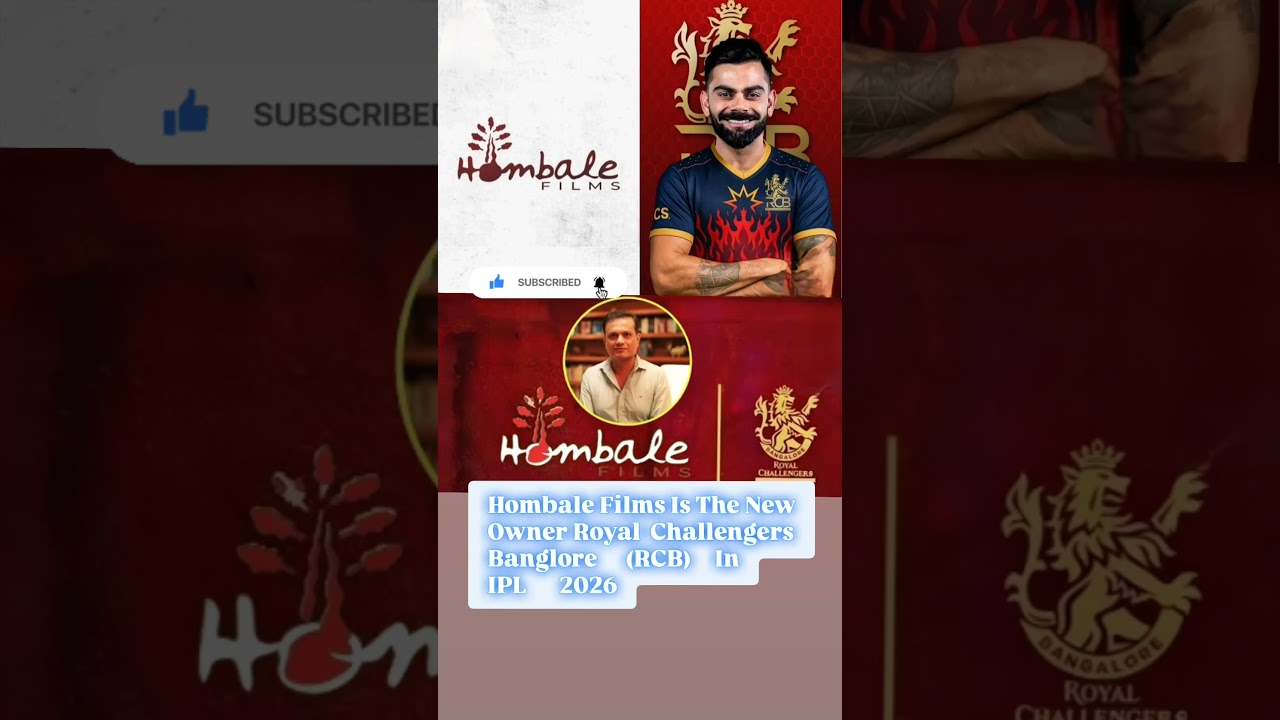 Hombale Films Is The New Owner Of Royal Challengers Banglore 2026 