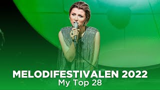 🇸🇪 Melodifestivalen 2022: My Top 28