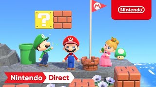 Animal Crossing: New Horizons x Super Mario Collaboration Items - Nintendo Direct 2.17.2021