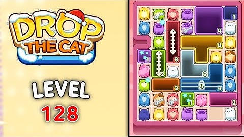 Drop the cat level 128 walkthrough solution gameplay